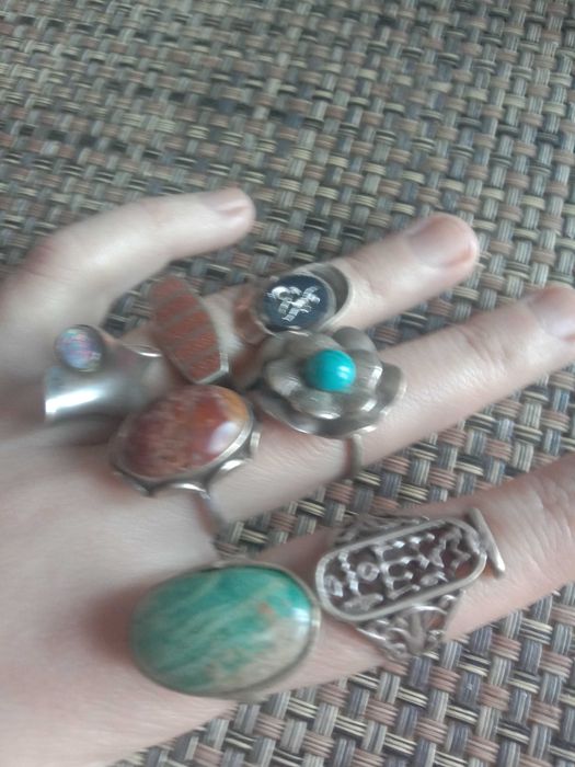 Кольцо серебро 17-19 р