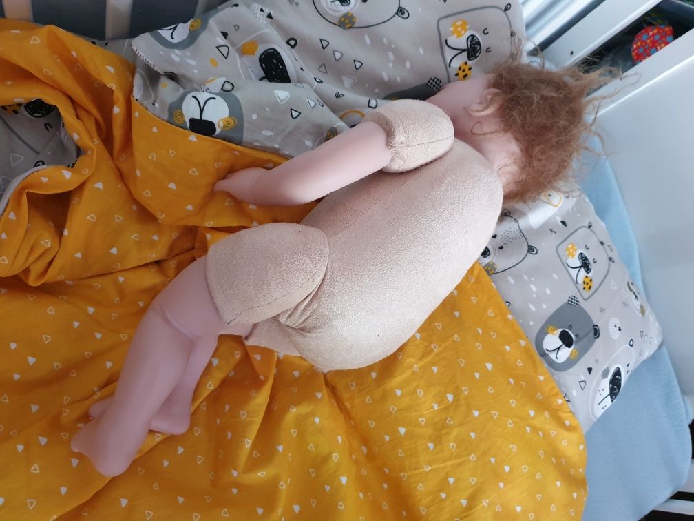 Reborn Lalka prawdziwe włosy 56 cm 1.2 kg śliczna niemowlak idealny