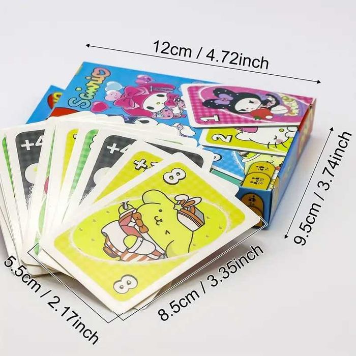 karty do gry w uno Hello Kitty Kuromi kolekcjonerskie 2x talia UNO
