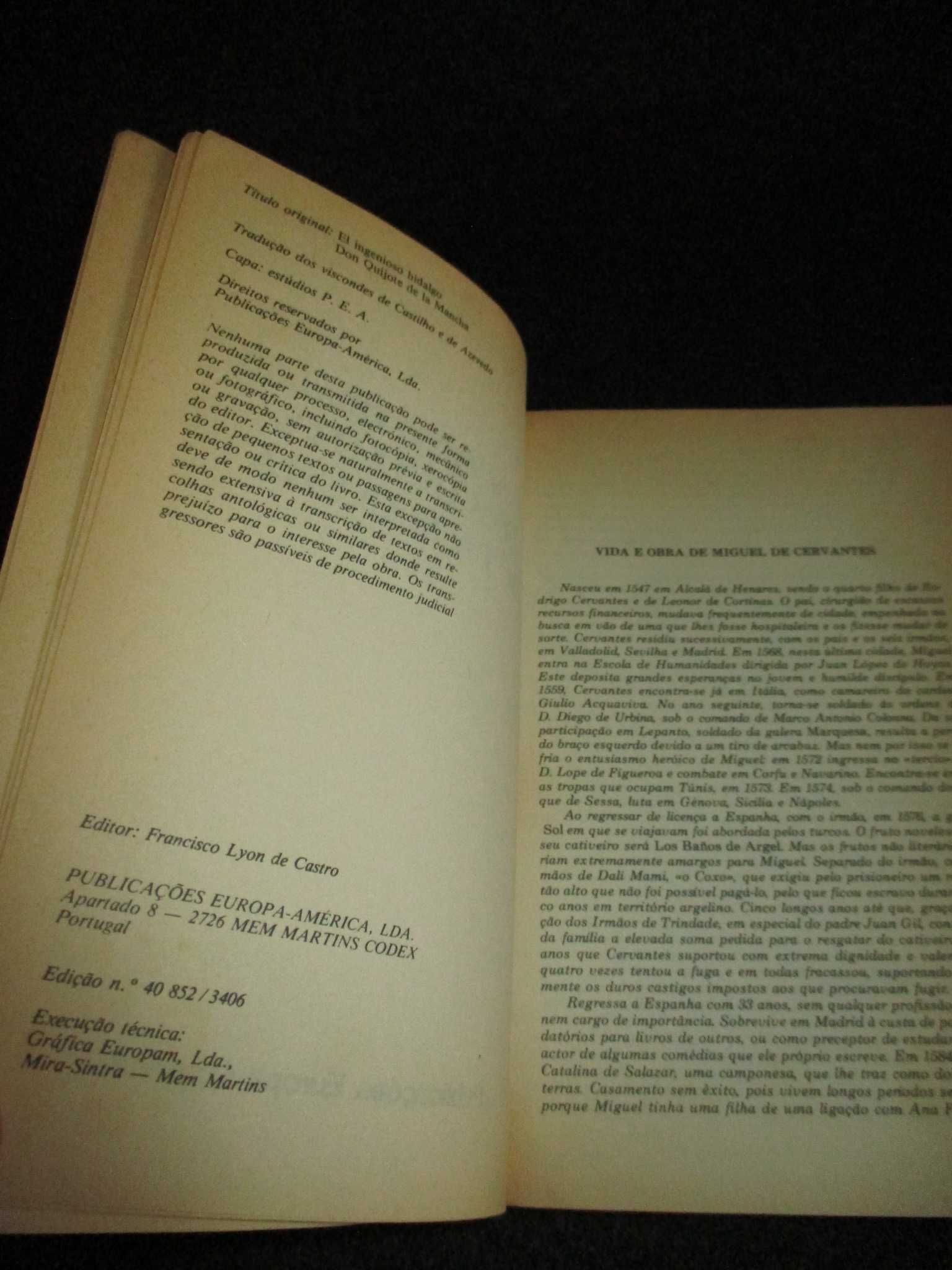 Livros O Engenhoso Fidalgo Dom Quixote de La Mancha Cervantes