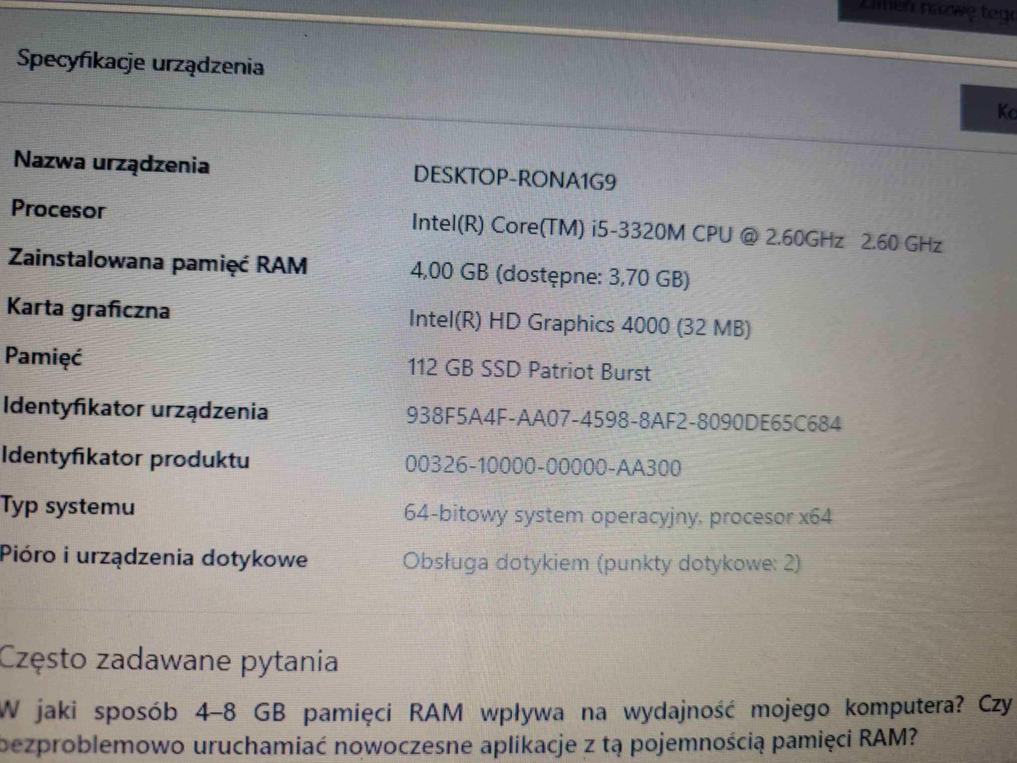 Laptop Lenovo Think Pad T430s