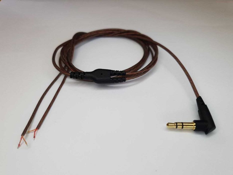 Аудіокабель кабель силікон провід для навушників з мікрофоном Shure