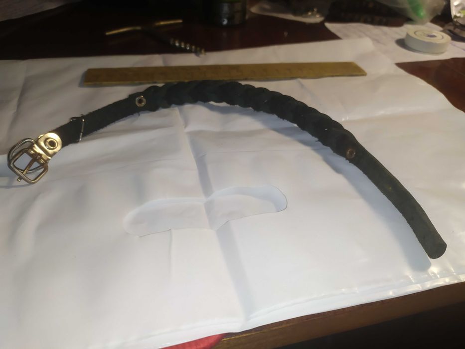 Ошейник кожаный длина 31см