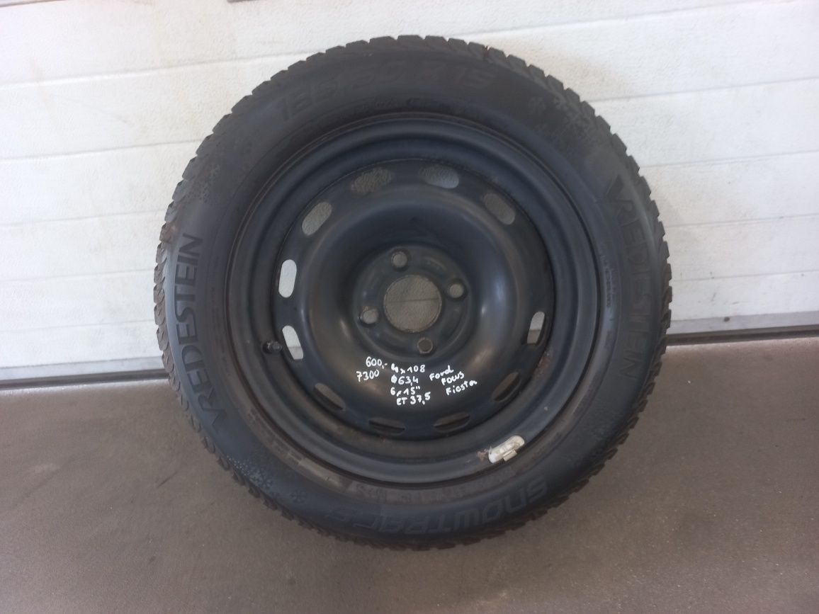 Koła zimowe 15" 4x108 do Ford Focus, Fiesta