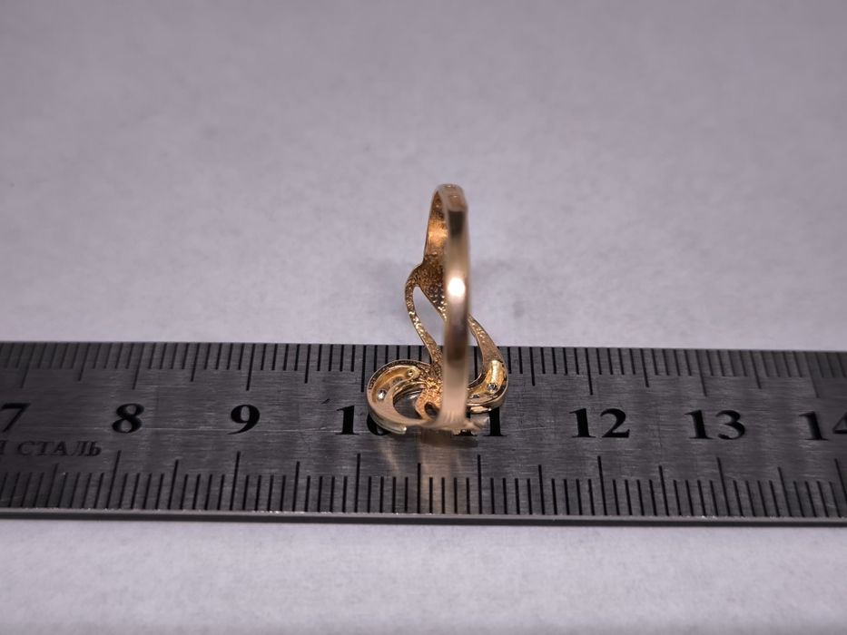 Кольцо золотое 18.5 размер