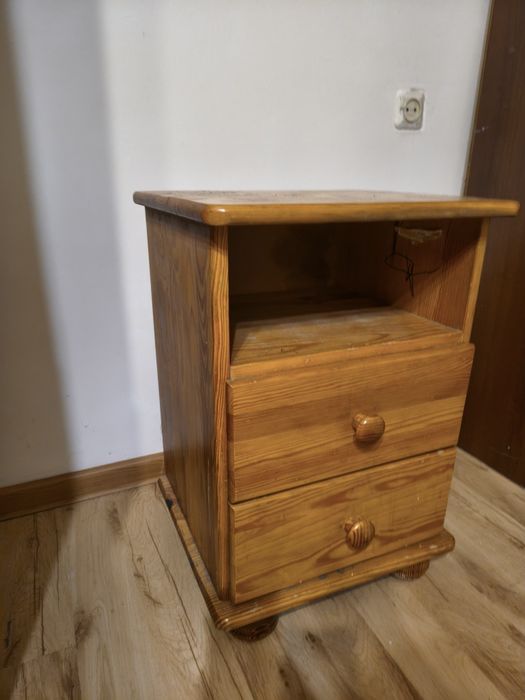 Szafka nocna sosnowa drewniana!