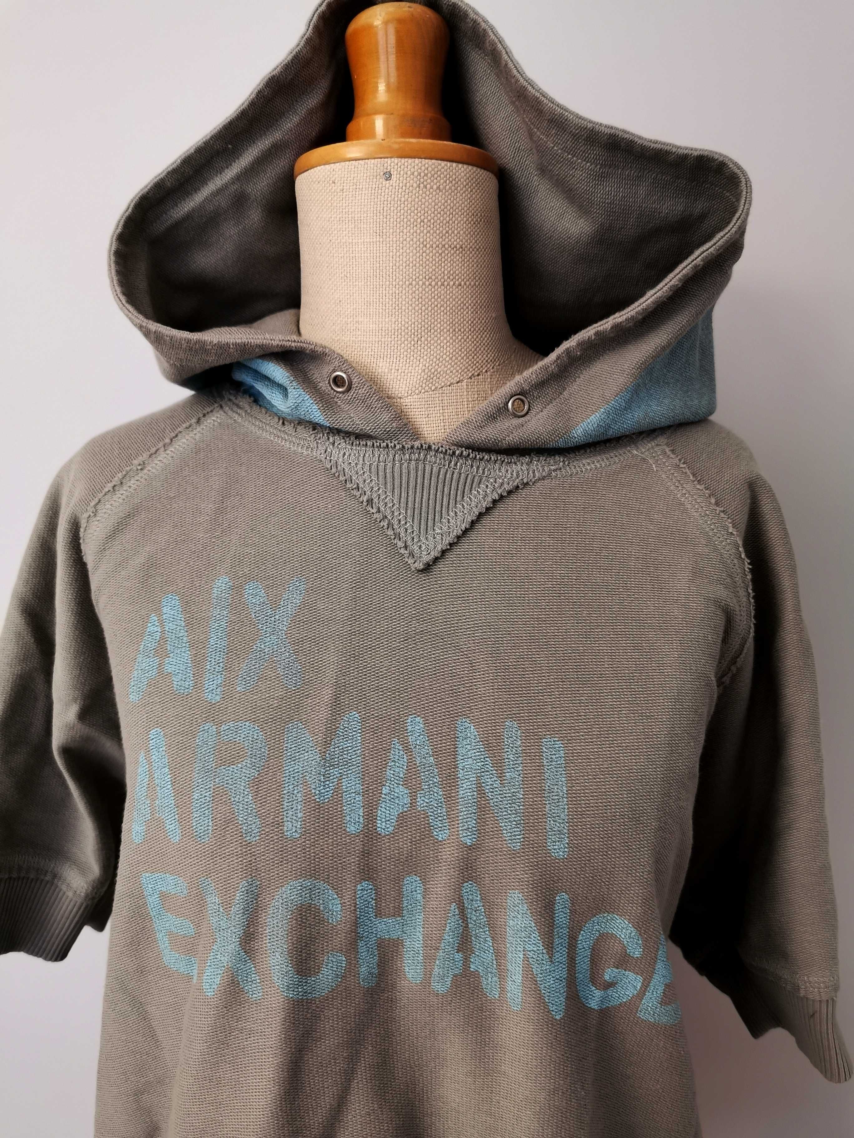 ARMANI EXCHANGE - Damska Bluza, Bluzka z Kaptureml L s. bdb