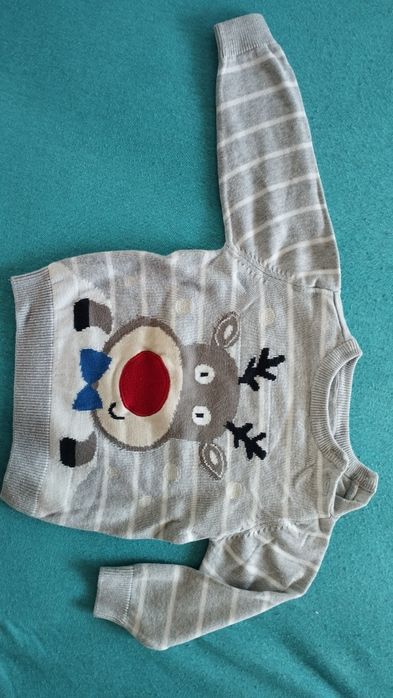 Sweterek Reniferek chłopięcy 74