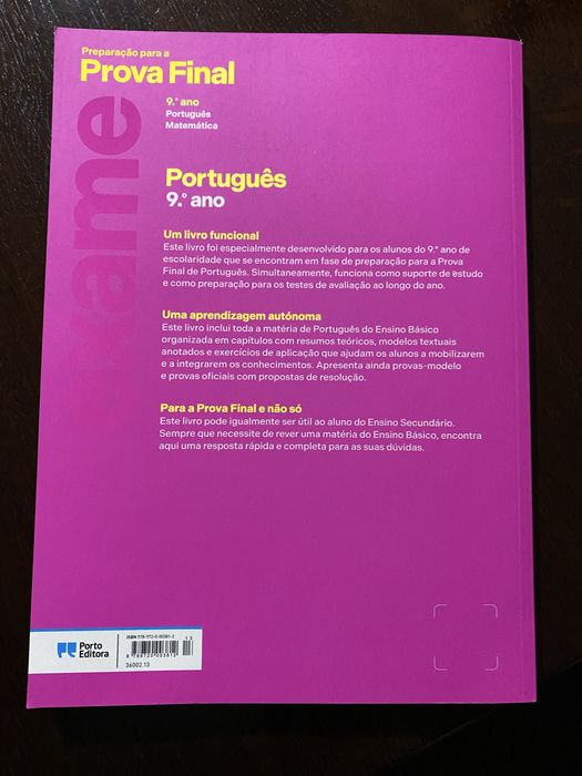 Livros preparação exames 9. Ano