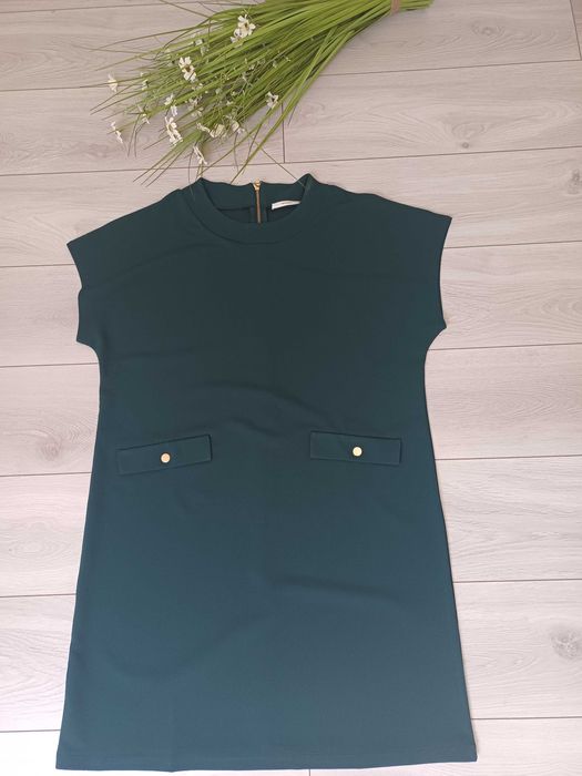 Sukienka reserved XXL butelkowa zieleń