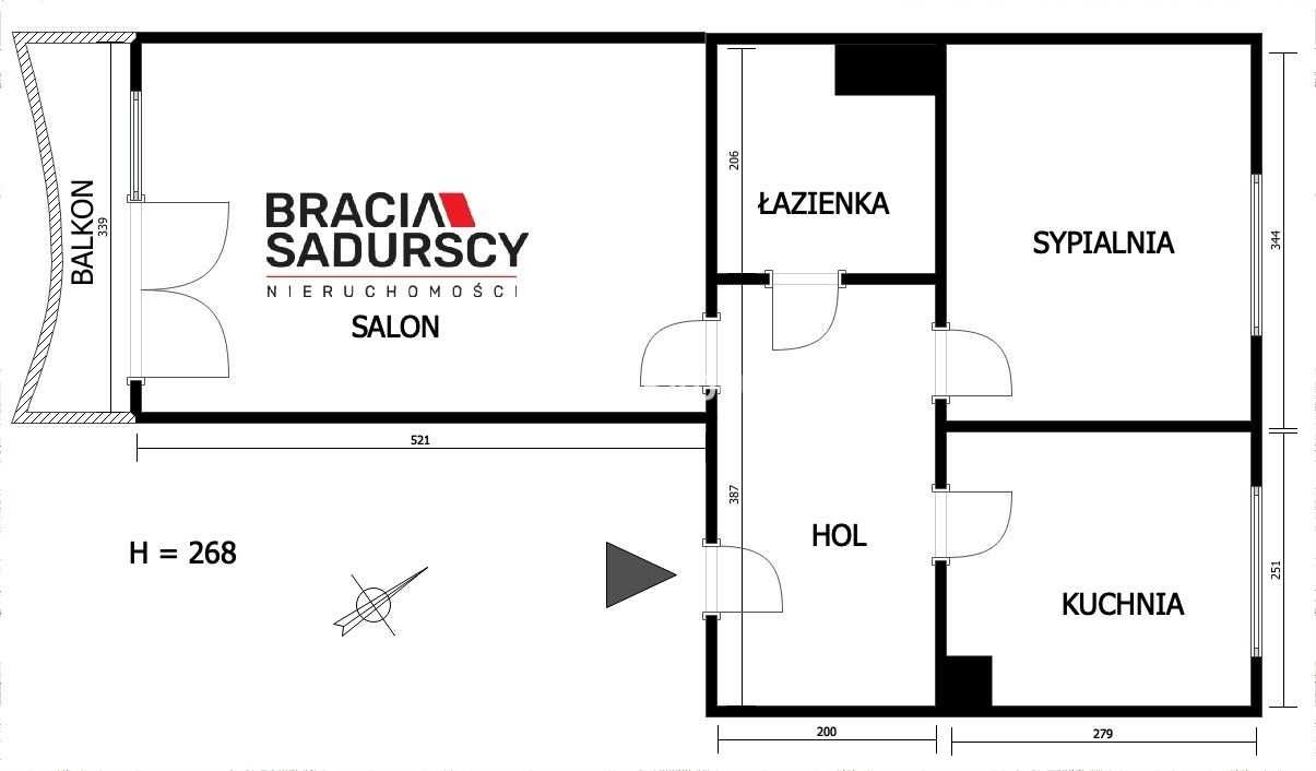 2-pok. mieszkanie 49 m² | Dobrego Pasterza