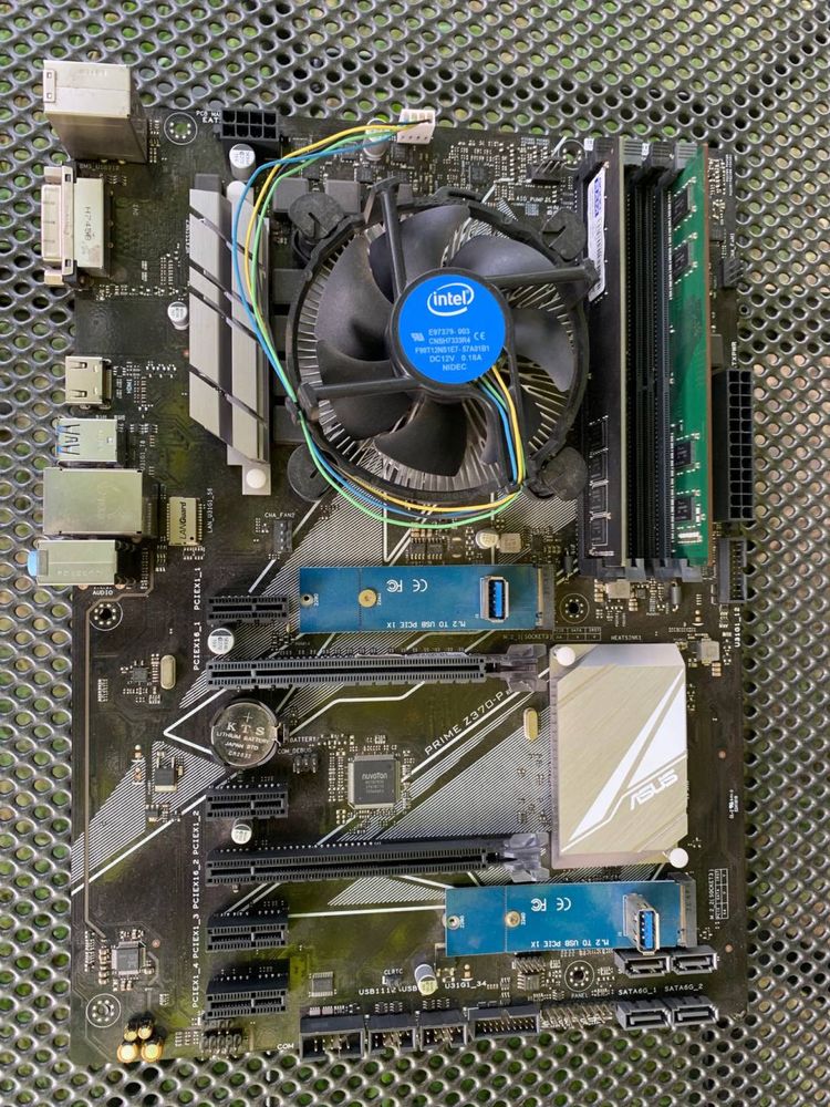 Материнка ASUS PRIME Z370-P процессор Intel(R) Corei3-8100 3.60GHz