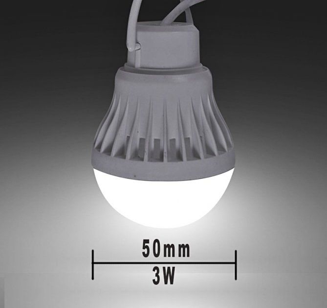 Світлодіодна USB LED лампа 3W 5W та 7 W білий холодний