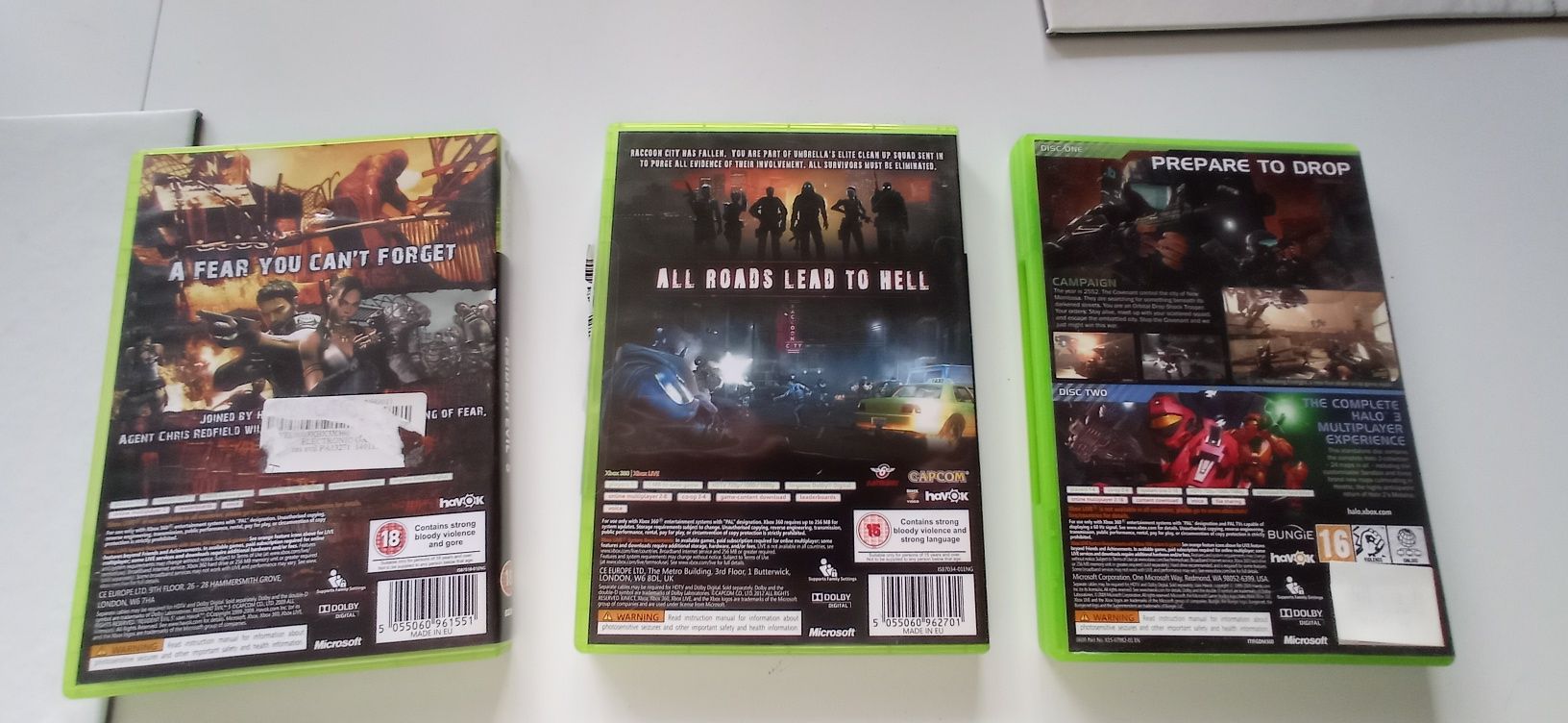 3 gry na Xbox'a 360 resident evil halo