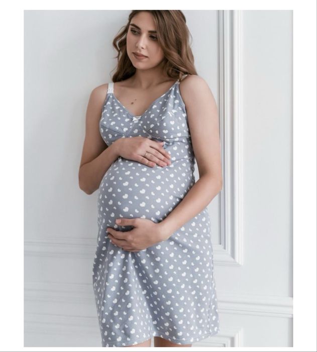 Нічна сорочка для вагітних та годування М