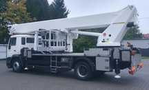 MAN LE 18.280 4x2 - Wumag WT 450 - Podnośnik 45m ZWYŻKA jak PALFINGER Ruthmann Multitel GSR - UDT zarejestrowany  45 m WUMAG Elevant Palfinger WT 450 Podnośnik koszowy zwyżka Ruthmann