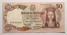 Portugal - 2 Notas 50 Escudos 1964 / Bela e a outra BC