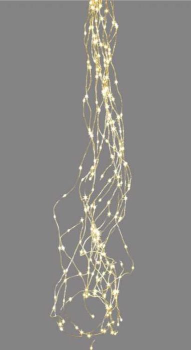 Lampki choinkowe świetlne LED cienki drucik z 125 diodami