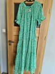 Sukienka długa Zielona maksi Plussize Owersize 48-56