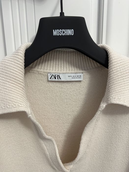 Светр Zara синій, кремовий