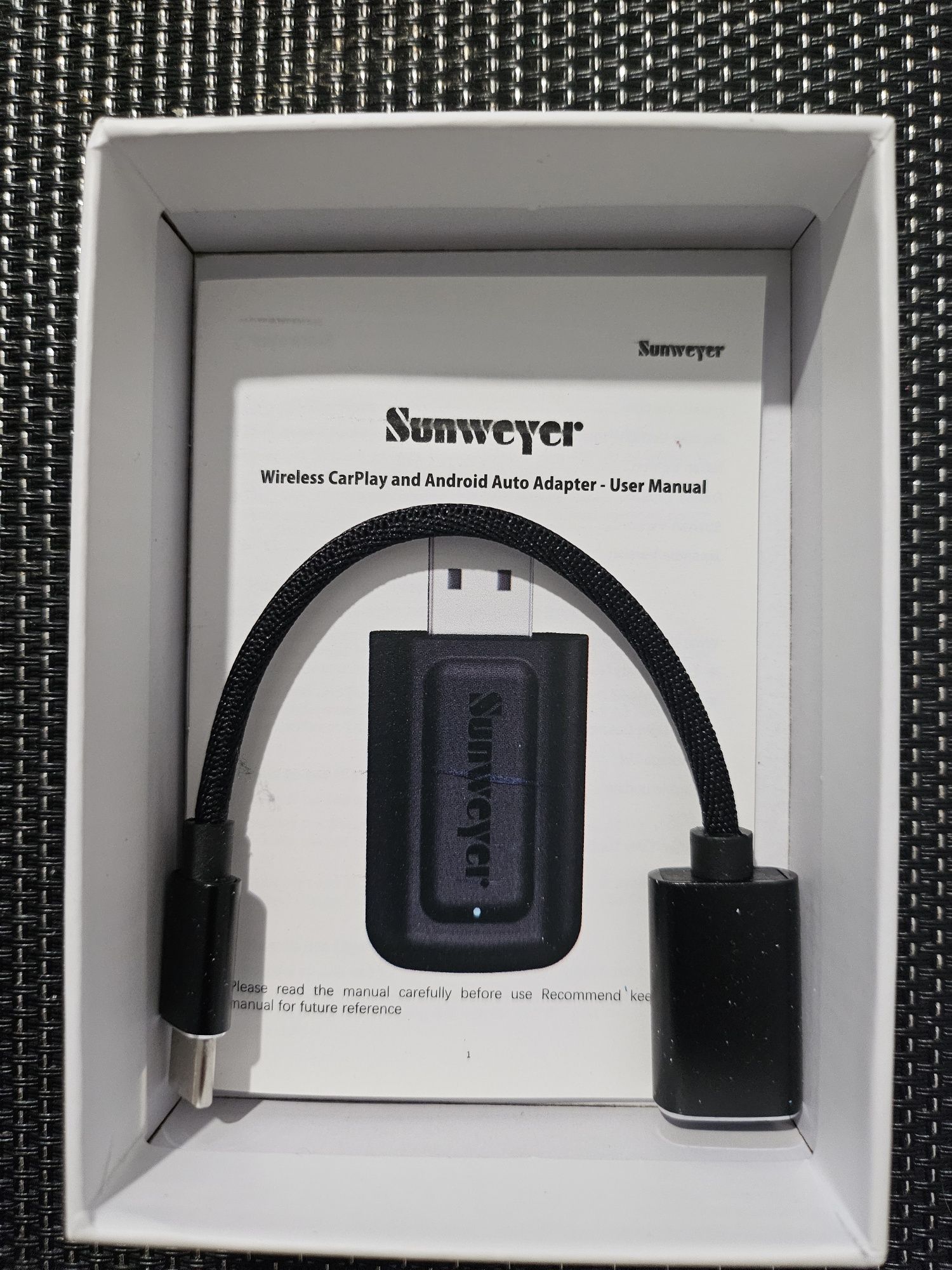 Bezprzewodowy adapter samochodowy CarPlay i Android 2w1