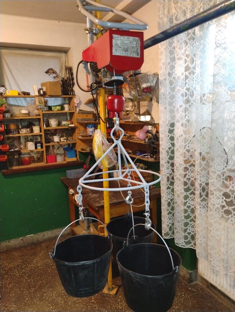 Zawiesie hak do wyciągarek na 3 kubły