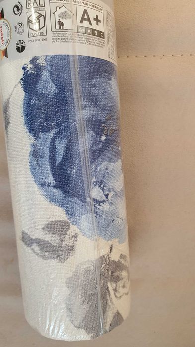 Tapeta RASCH niebieskie kwiaty blue flowers