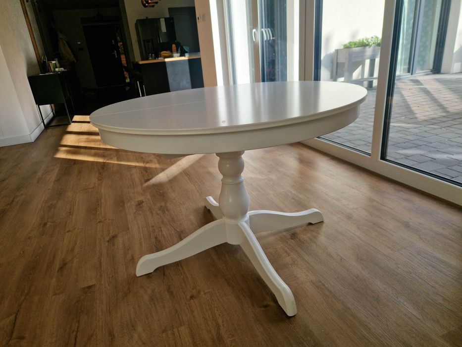 Stół IKEA INGATORP rozkładany biały 110/155 cm