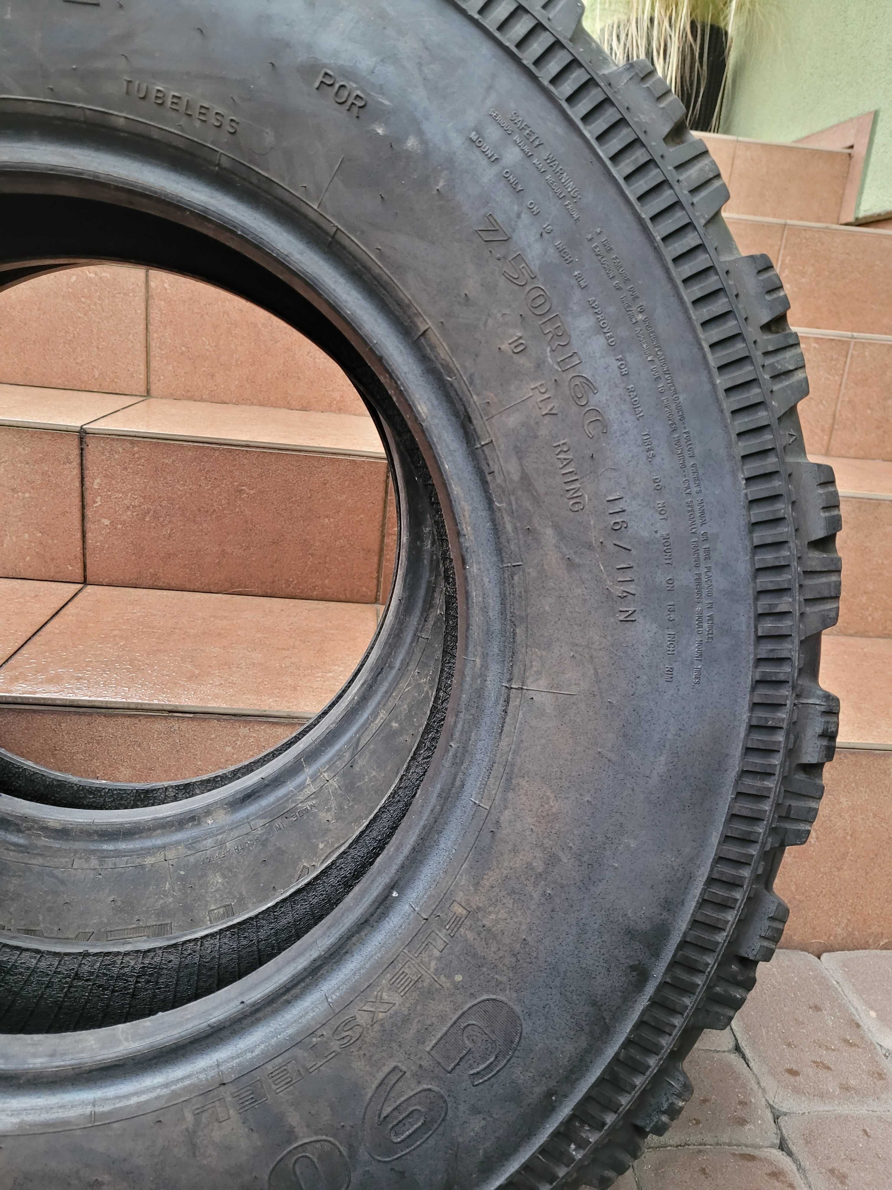 MOCNE opony Goodyear 7.50R16C G90 10PR 7.50-16 Zetor 6.00. 6.50-16 ŻUK