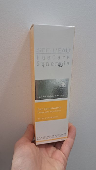 Płynem do soczewek kontaktowych 350ml z pudełkiem. See Leau Synergie