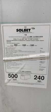 Beton komórkowy Solbet Optimal 500, bloczek 24cm