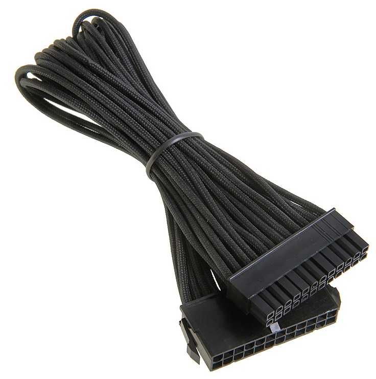 Extensão 24-Pin ATX Alchemy Sleeved Black da BitFenix