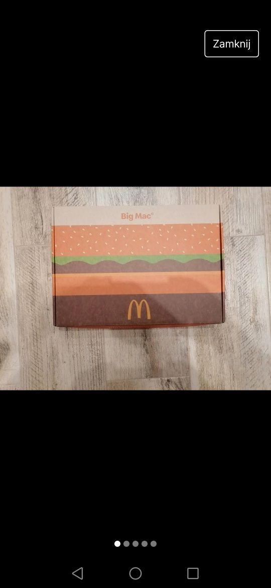 Pudełko Mc Donald's Big Mac