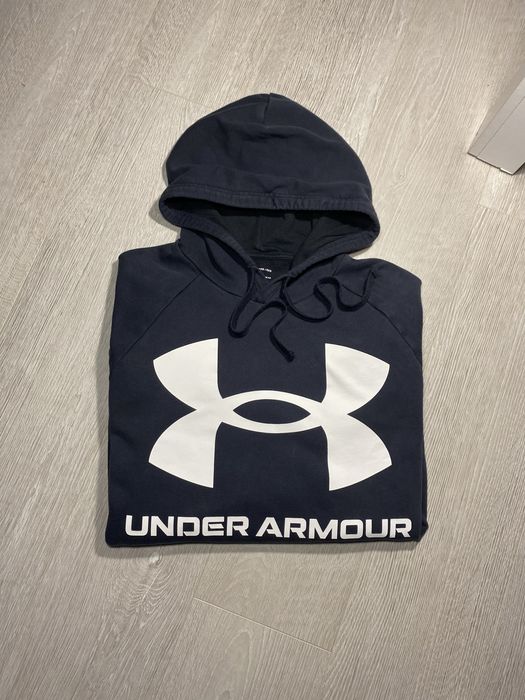 Męska Bluza Under Armour Czarna Z Kapturem Ciepła Modna Vintage XXL