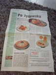 Przepisy Kuchnia Koszerna wycinek gazeta z 2000 roku