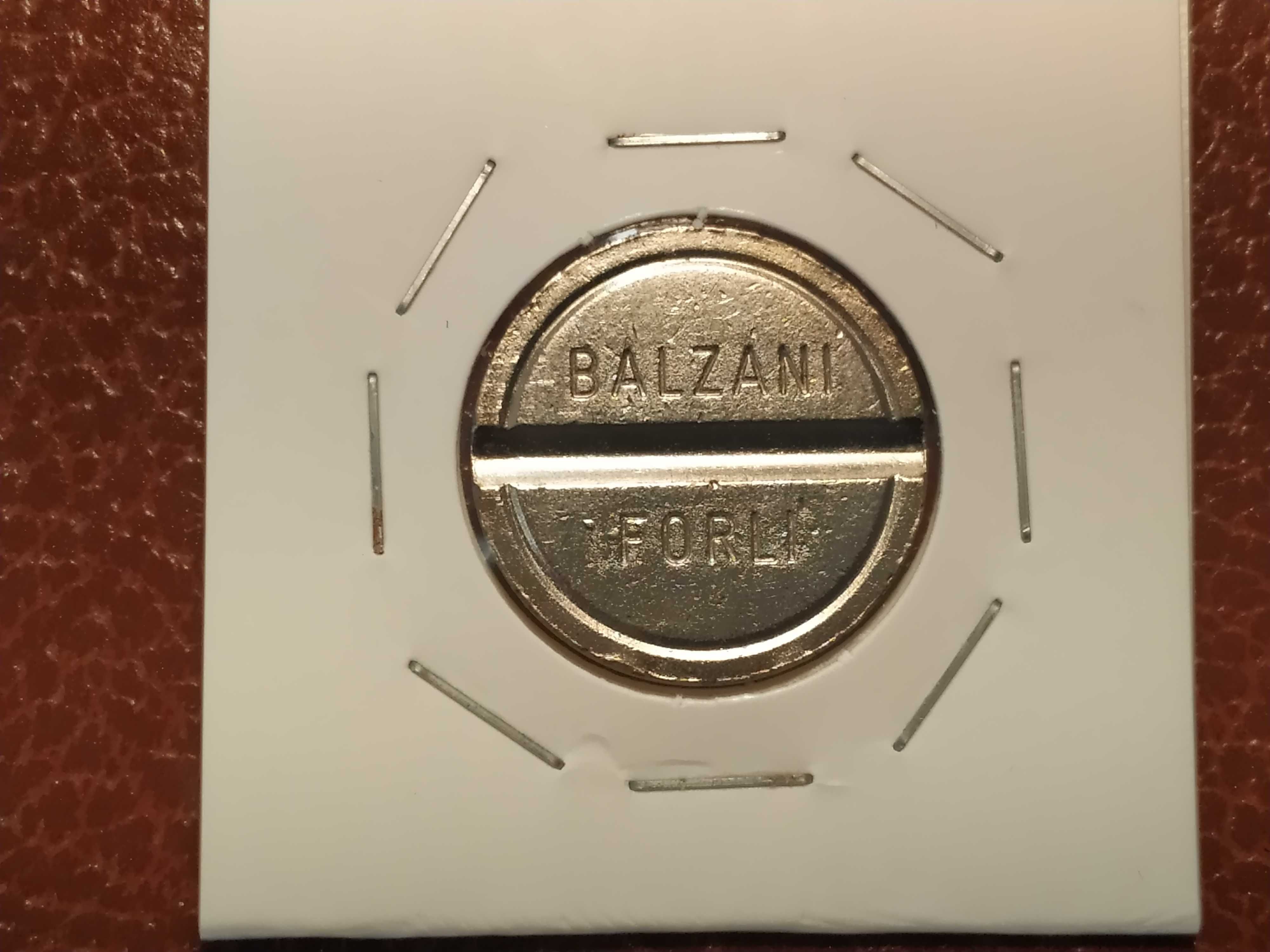 Token / ficha / medalha Balzani - Forli