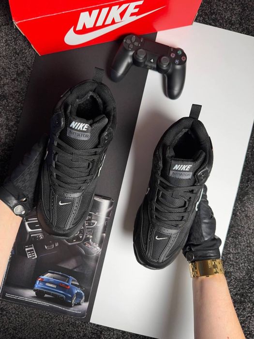 Мужские кроссовки найк Nike Initiator High Fur Black [41-46]