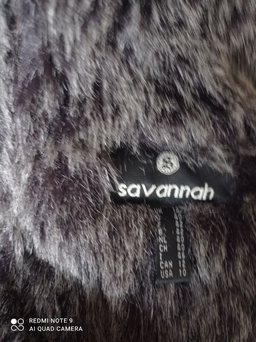 Savannah piękny jak nowy dłuższy kożuch rozmiar XL