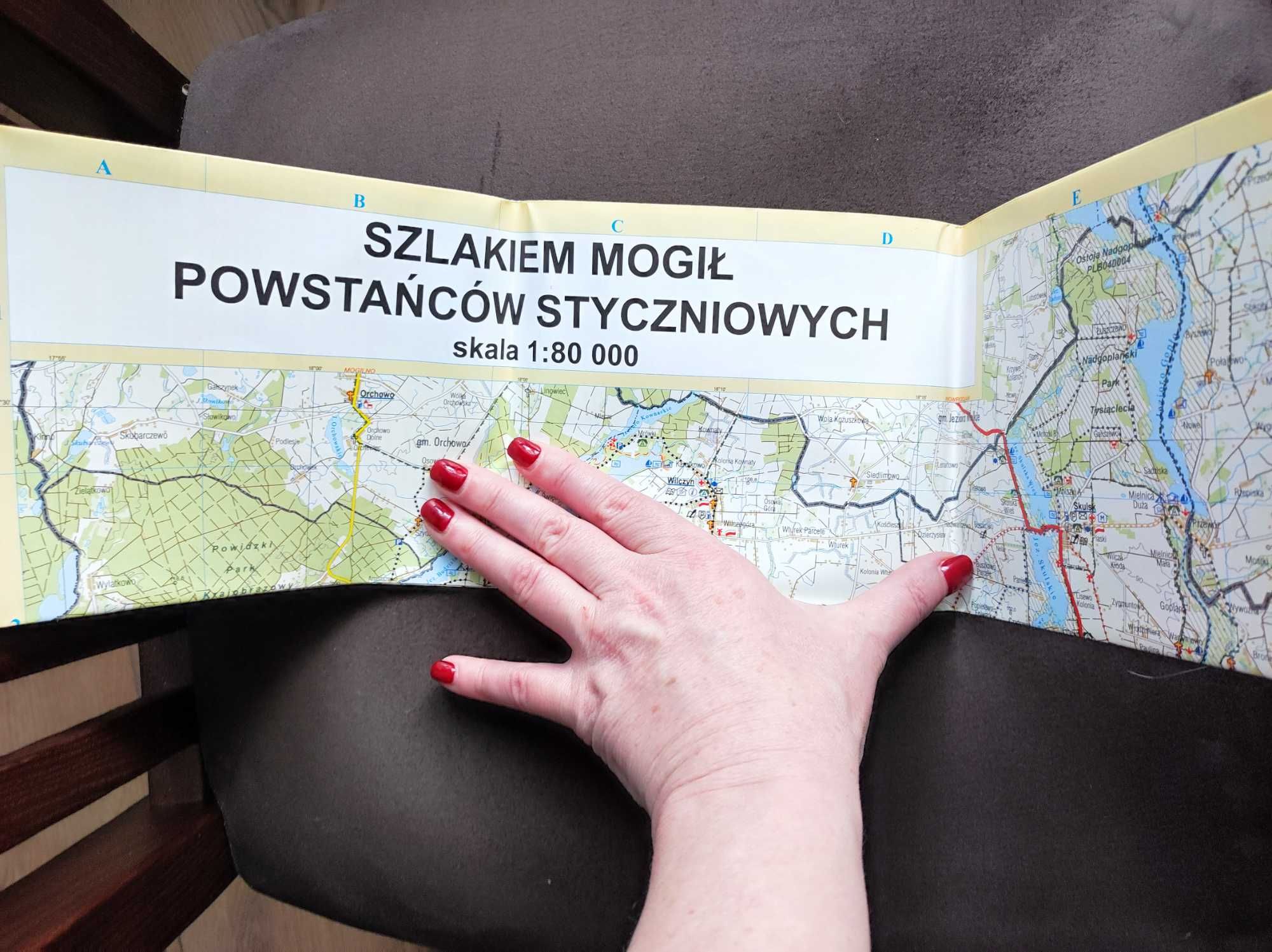 Szlakiem mogił Powstańców Styczniowych - mapa, płyta CD komplet