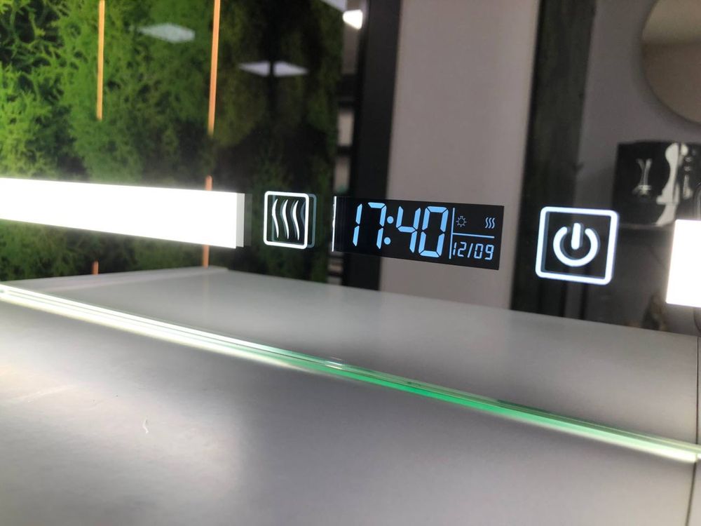 Дзеркало з led лед підсвіткою часами, смарт екран виготовляємо