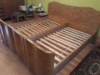 łóżko ART DECO PRL stan bdb Swarzędz