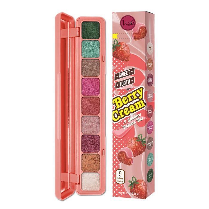 J.Cat Beauty paleta cieni do oczu 101 Berry Cream 7.2g