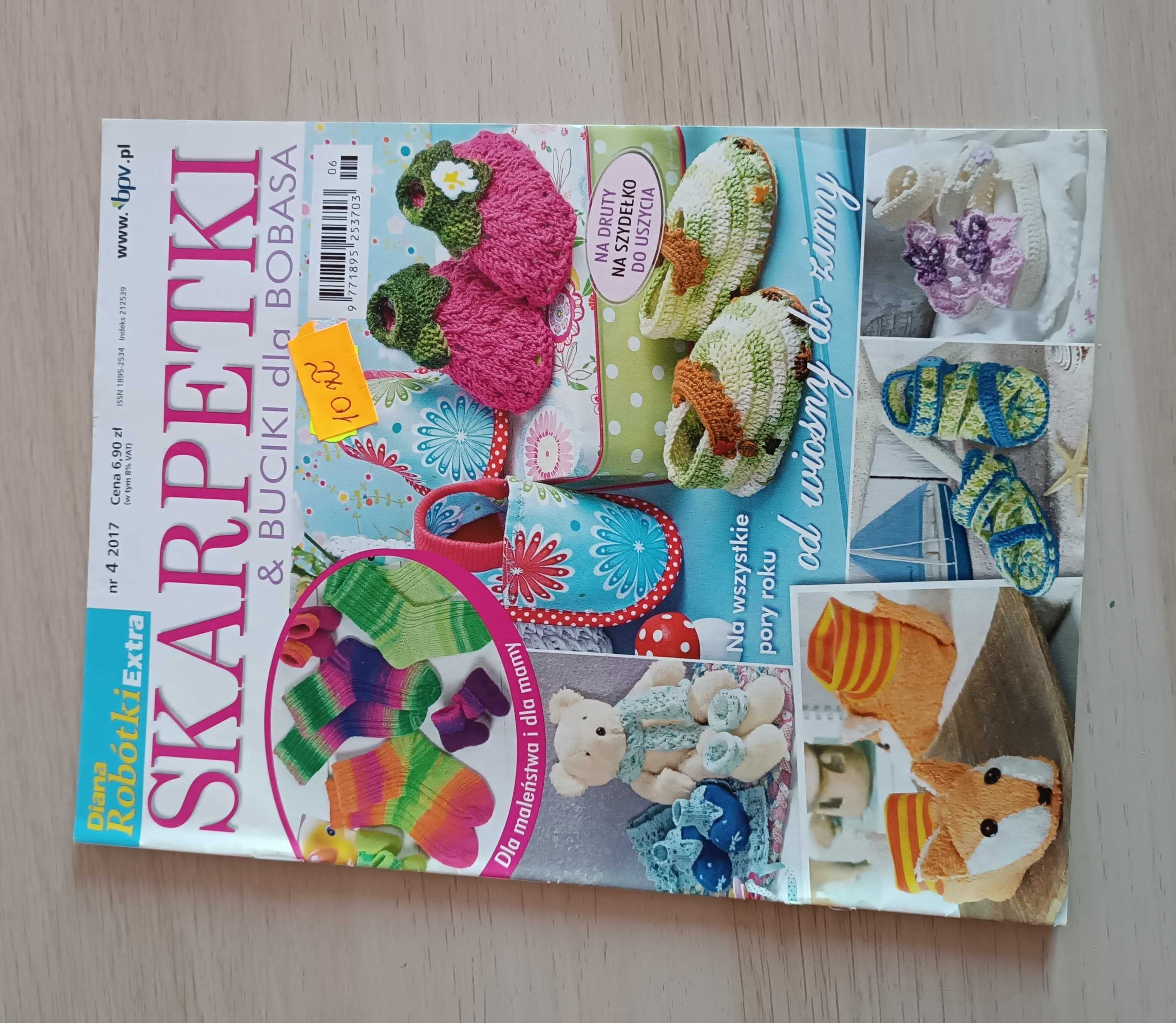 Skarpetki i buciki dla bobasa Diana robótki extra nr 4/2017