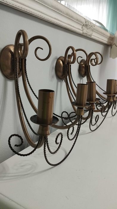 Kinkiety stylowe 3 sztuki