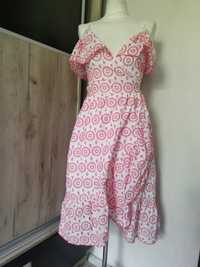 ASOS Kopertowa sukienka midi w kwiaty w stylu vintage   36 S_38 M

Pol