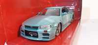 1/24 Nissan Skiline GT-R (R34) *Fast & the Furious* - Jada Toys