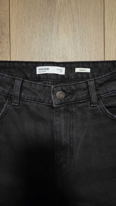 Джинси чорні жіночі baggy