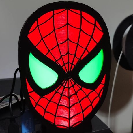 Homem Aranha Led Impressão 3D