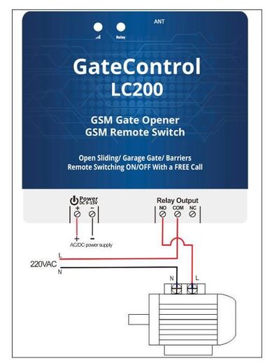 Gatecontrol LC200, abrir portões por GSM