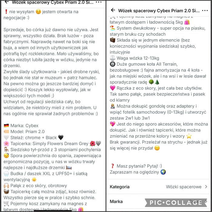 Wózek spacerowy Cybex Priam 2.0 Simply Flowers spacerówka kwiaty lux